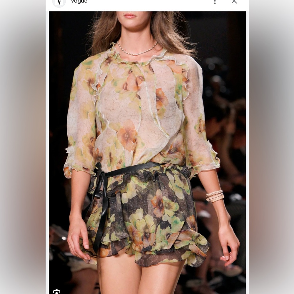 Isabel Marant silk skirt and top set